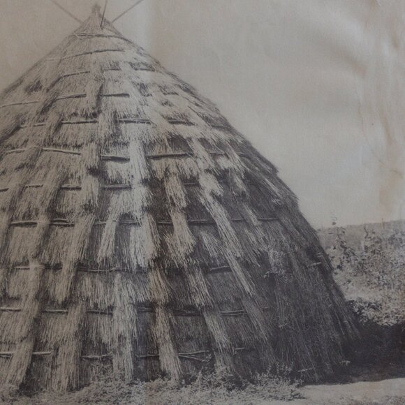 WICHITA GRASS-HOUSE #148 Edward Sheriff Curtis Print - Picture 4 of 8